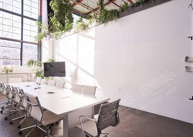 Ciel Le Noir: Plant Filled Conference Room, Industrial Chic Meeting Space